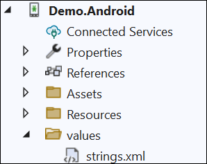 Default language folder for android