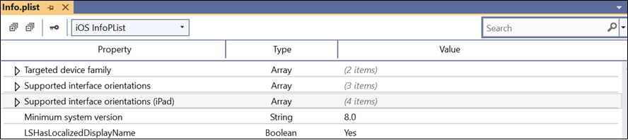 Info.plist file