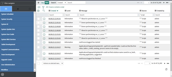 Use a filter list view to pre-filter long tables