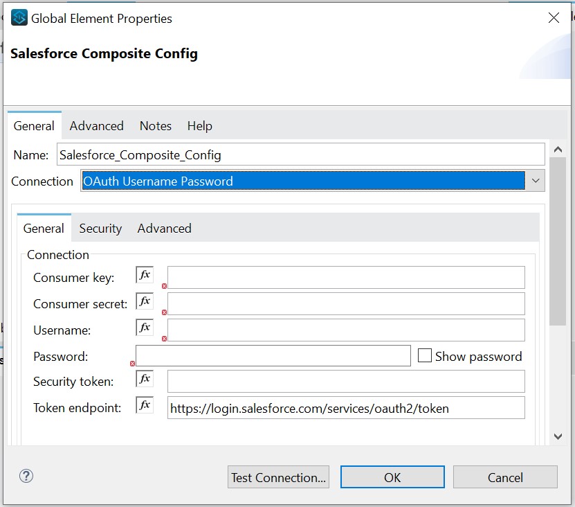 Salesforce Composite connector configuration in MuleSoft